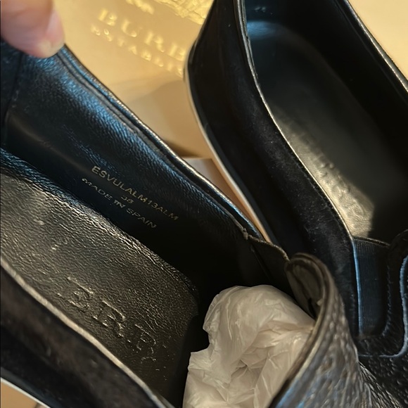 Burberry Black Laser-Cut Loafers